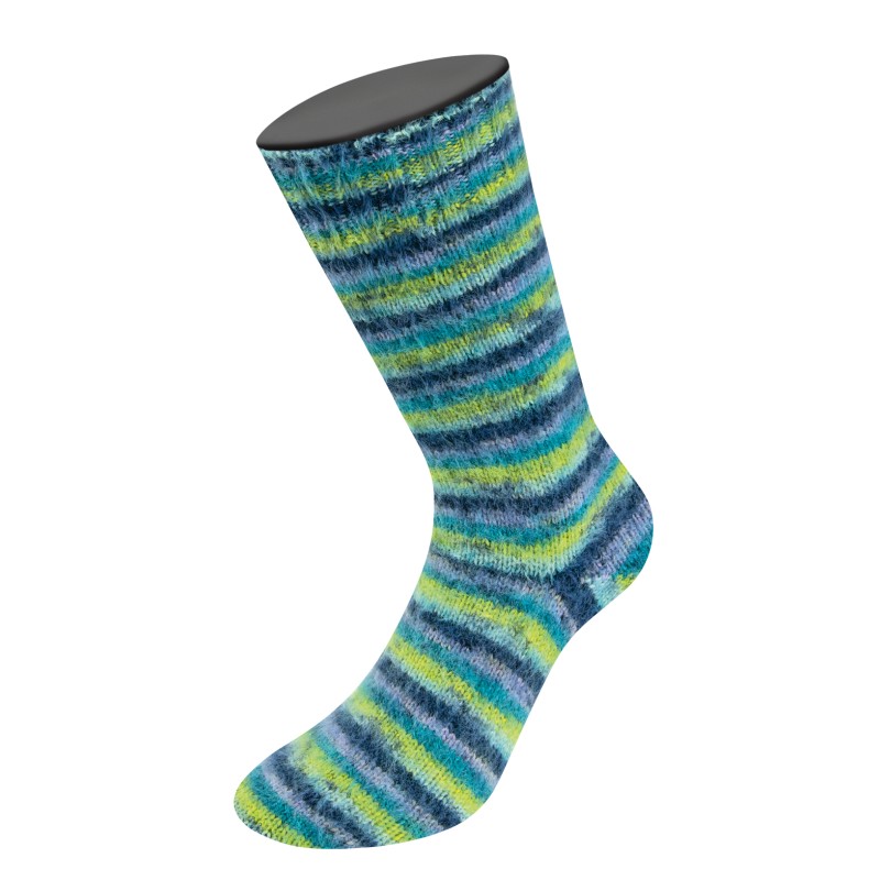 Lana Grossa Cosy Socks Multi Stripes 157