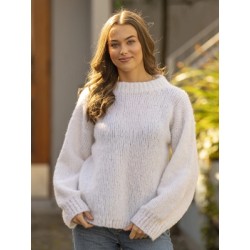 Compleet Breipakket - Trui - Baby Alpaca - Viking of Norway - Aveline Sweater white 2-4A