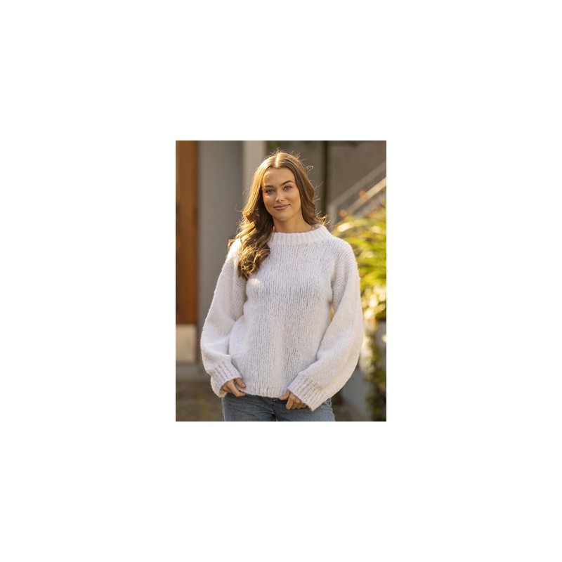 Trui - Baby Alpaca - Viking of Norway - Aveline Sweater white 2-4A