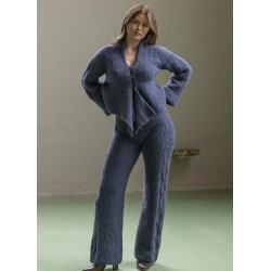Compleet Breipakket - Broek - Baby Alpaca - Viking of Norway - Anne trousers jeans blue 11-1F