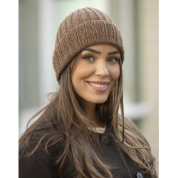 Compleet Breipakket - Muts - Cashmere Silk - Viking of Norway - Caia hat chocolate 7-5A