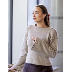 Compleet Breipakket - Trui - Cashmere Silk - Viking of Norway - Silhuett sweater oat 7-8B