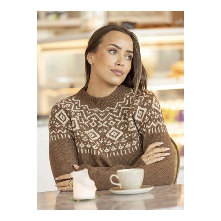 Viking of Norway Cashmere Silk Origin sweater chocolate 7-3A