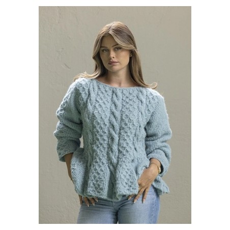 Digitaal patroon Viking of Norway Baby Alpaca Marianne Sweater Light Petrol 11-5A