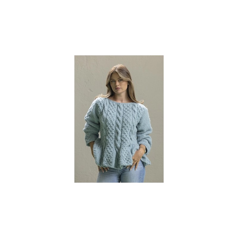 Trui - Baby Alpaca - Viking of Norway - Marianne Sweater Light Petrol 11-5A