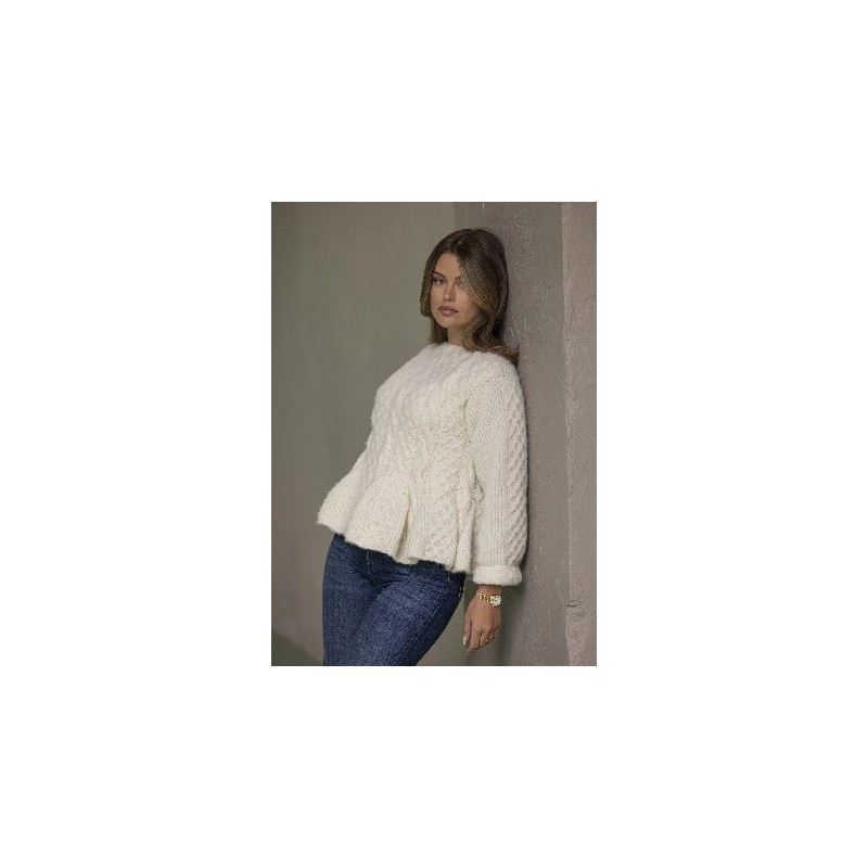 Digitaal patroon Viking of Norway Baby Alpaca Marianne Sweater Natural White 11-5B