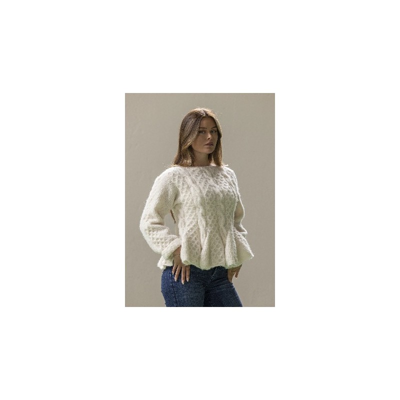 Digitaal patroon Viking of Norway Baby Alpaca Marianne Sweater Natural White 11-5B