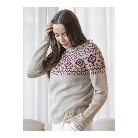 Viking of Norway Cashmere Silk Origin sweater oat 7-3C