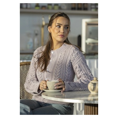 Digitaal patroon Viking of Norway Cashmere Silk Caia Cardigan Lavender 7-1B
