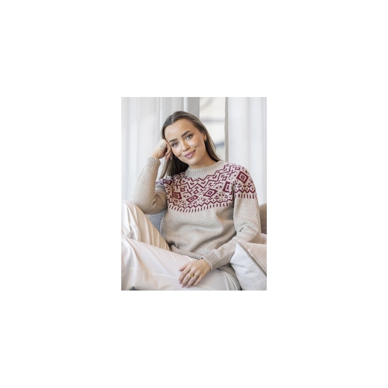 Trui - Cashmere Silk - Viking of Norway - Origin Sweater Oat 7-3C