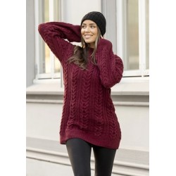 Digitaal Patroon Viking of Norway Cashmere Silk Caia Sweater Red Wine 7-2B