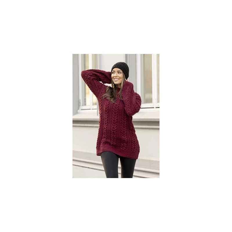 Digitaal Patroon Viking of Norway Cashmere Silk Caia Sweater Red Wine 7-2B