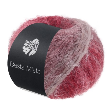 Lana Grossa Basta Mista 119 Burgund/Wein-/Graurot