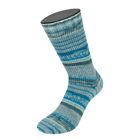 Lana Grossa Cool Wool 4 Socks Print 7212