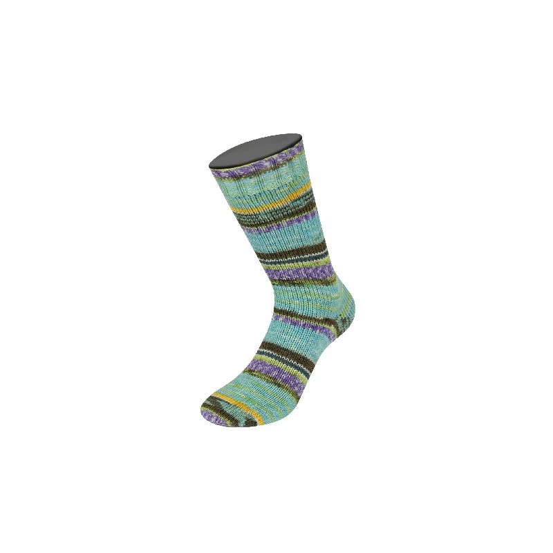 Lana Grossa Cool Wool 4 Socks Print 7215