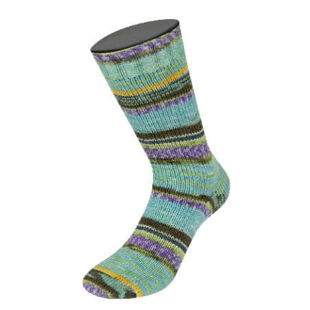 Lana Grossa Cool Wool 4 Socks Print 7215
