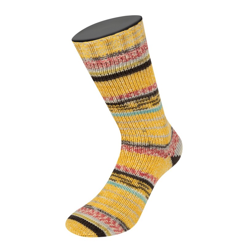 Lana Grossa Cool Wool 4 Socks Print 7216