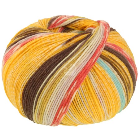 Lana Grossa Cool Wool 4 Socks Print 7216