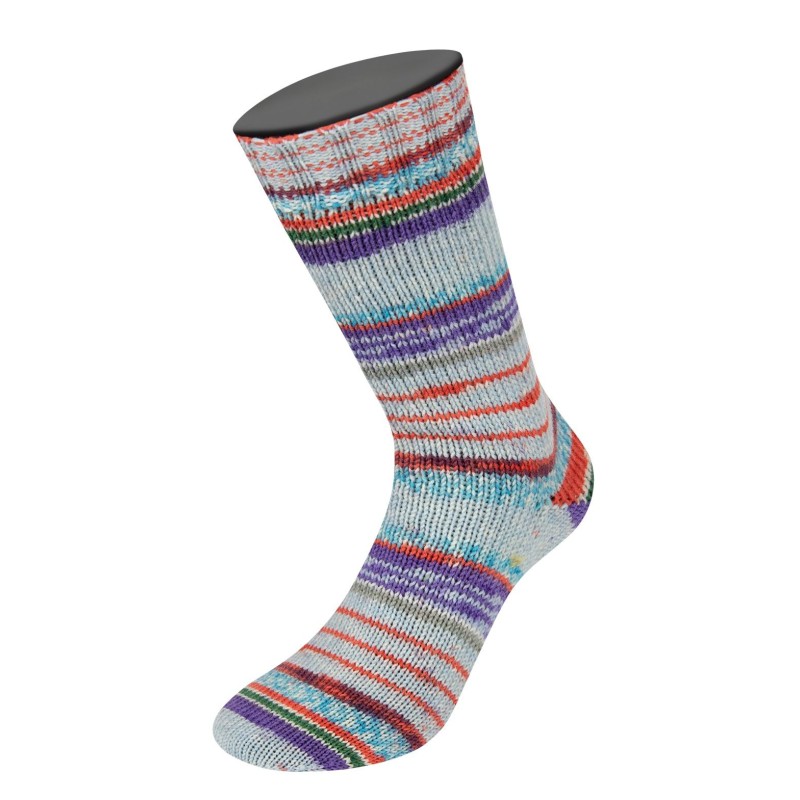 Lana Grossa Cool Wool 4 Socks Print 7217