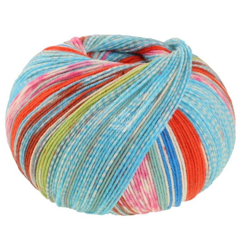Lana Grossa Cool Wool 4 Socks Print 7217