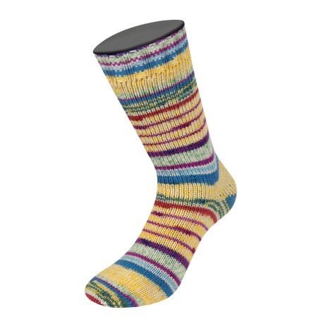 Lana Grossa Cool Wool 4 Socks Print 7218