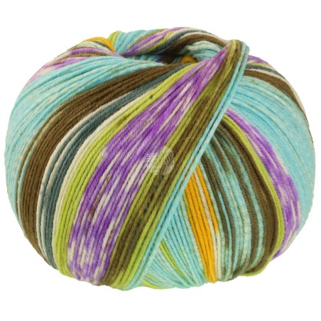 Lana Grossa Cool Wool 4 Socks Print 7215