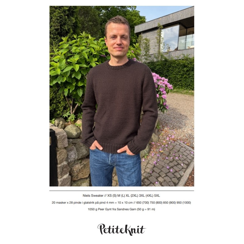 Patroon PetiteKnit Niels Sweater (maat 46 t/m 74)