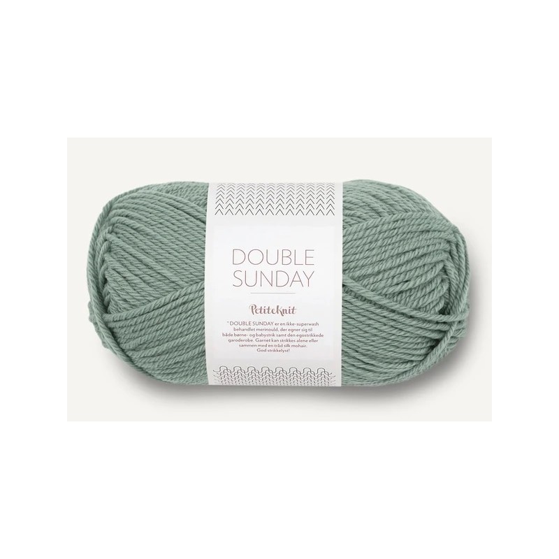 Sandnes Double Sunday by PetiteKnit 8051 Eucalyptus