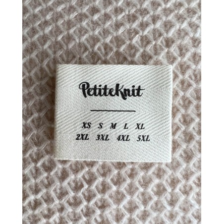 PetiteKnit Maatlabels