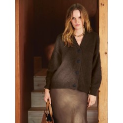 Compleet breipakket - Vest - Tynn Peer Gynt & Silkhair - Sandnes Garn - Agnes Cardigan
