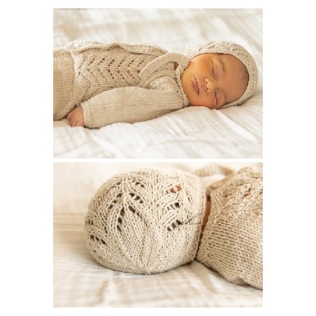Digitaal patroon Viking of Norway Cashmere Silk Myrtel Newborn Set Vanilla 12-1A
