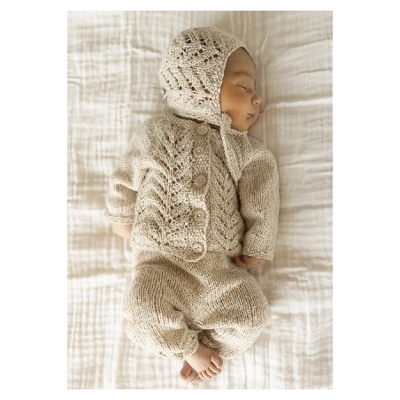 Digitaal patroon Viking of Norway Cashmere Silk Myrtel Newborn Set Vanilla 12-1A