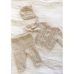 Digitaal patroon Viking of Norway Cashmere Silk Myrtel Newborn Set Vanilla 12-1A