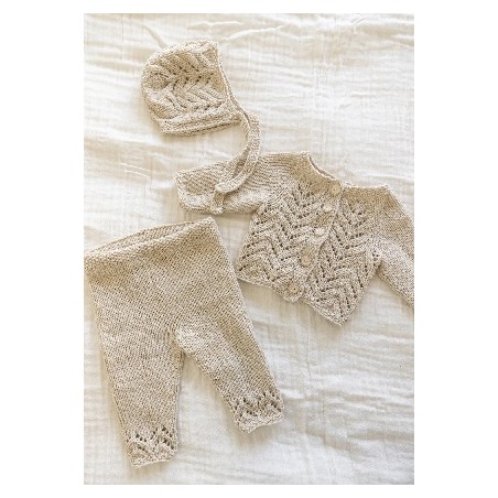 Digitaal patroon Viking of Norway Cashmere Silk Myrtel Newborn Set Vanilla 12-1A