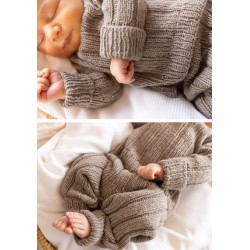 Digitaal patroon Viking of Norway Cashmere Silk Mys Jumper and Leggings Lavender Hazel 12-2B