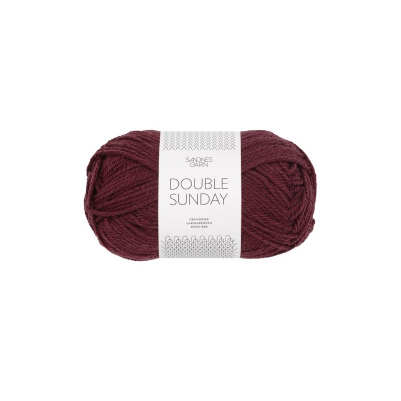 Sandnes Double Sunday by PetiteKnit 4372 Deep Burgundy