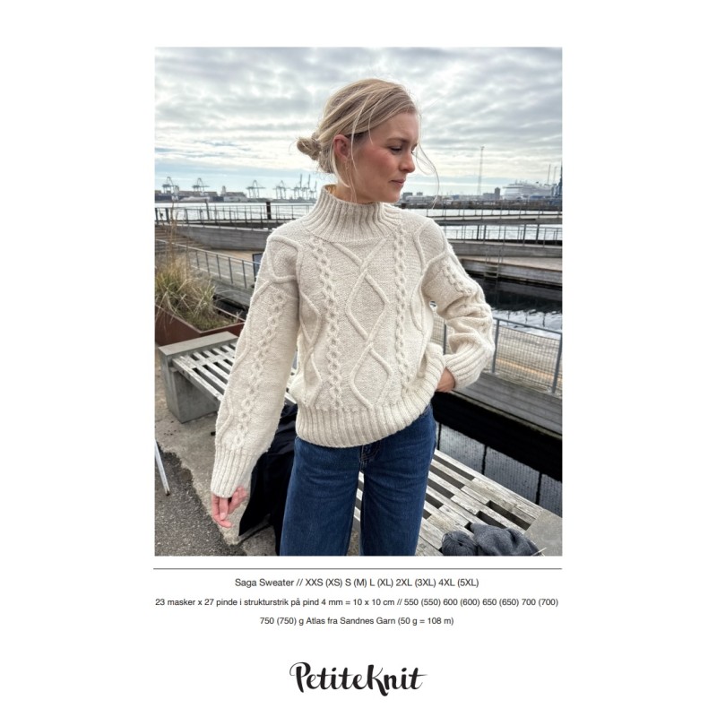 Patroon PetiteKnit Saga Sweater (maat 32 t/m 60)