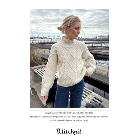Patroon PetiteKnit Saga Sweater (maat 32 t/m 60)