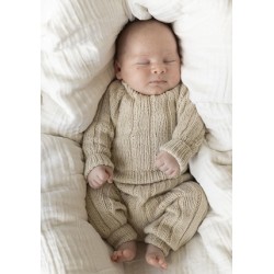Compleet Breipakket - Babyset - Cashmere Silk - Viking of Norway - Mys Jumper and Leggings Vanilla 12-2C