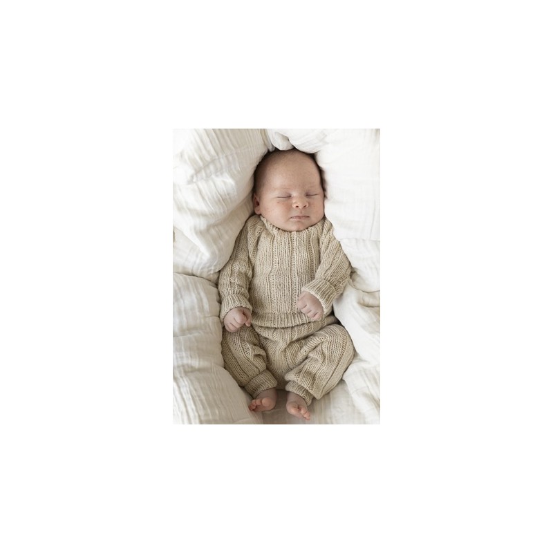 Babyset - Cashmere Silk - Viking of Norway - Mys Jumper and Leggings Vanilla 12-2C