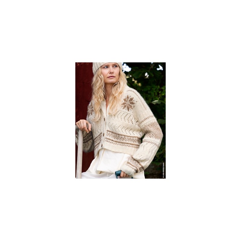 Vest - Natural Alpaca Pelo - Nordic Knits 5 (Model 13)
