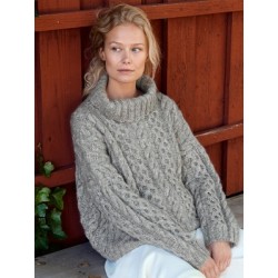 Compleet Breipakket - Trui - Natural Alpaca Pelo & Natural Superkid Tweed - Nordic Knits 5 (model 23)