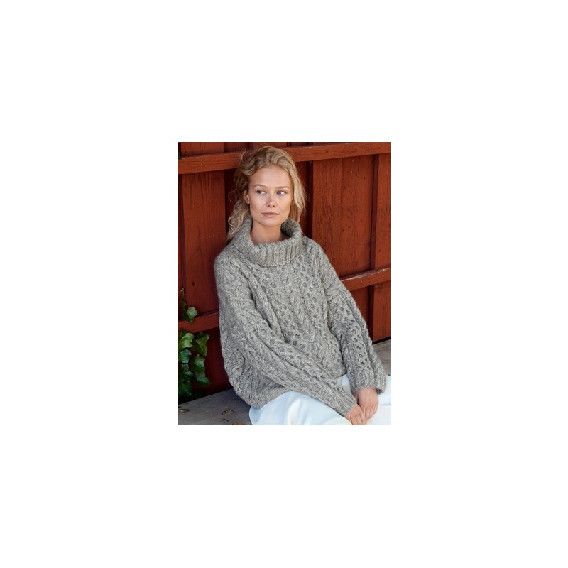 Trui - Natural Alpaca Pelo & Natural Superkid Tweed - Nordic Knits 5 (model 23)