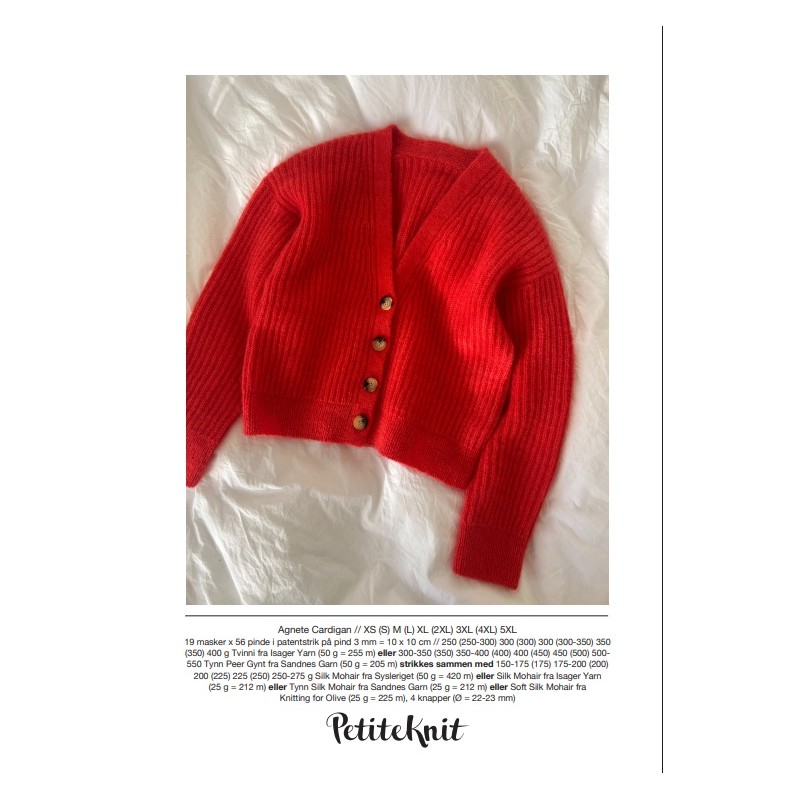 Patroon PetiteKnit Agnete Cardigan (maat 34 t/m 60)