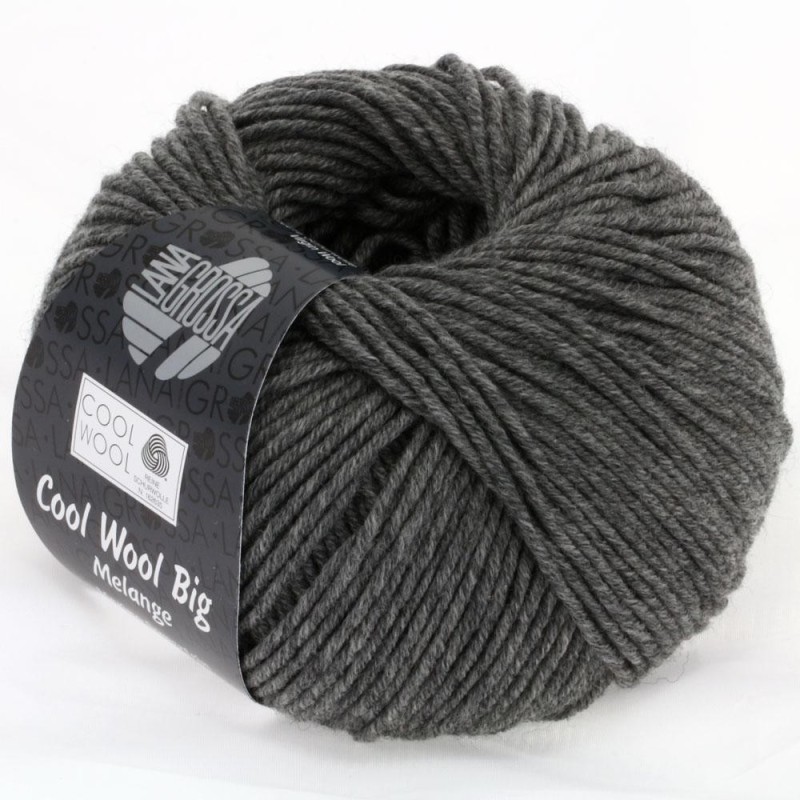 Lana Grossa Cool Wool Big 617 Dunkelgrau meliert