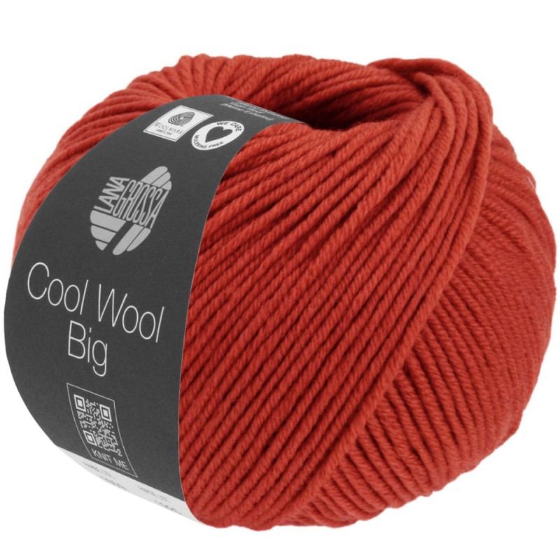 Lana Grossa Cool Wool Big 1628 Rot Meliert