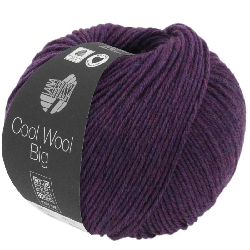 Lana Grossa Cool Wool Big 1604 Dunkelviolett meliert