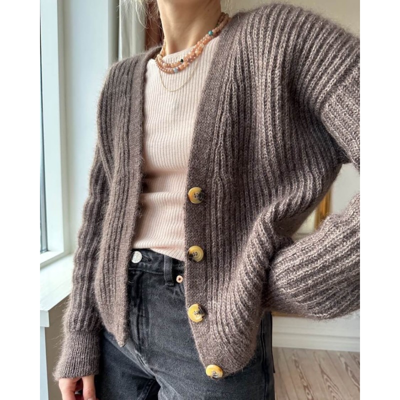 Vest - Tynn Peer Gynt &  Tynn Silk Mohair - PetiteKnit - Agnete Cardigan