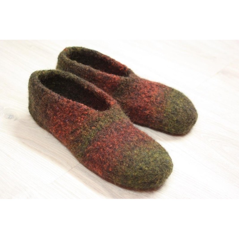 Gebreide sloffen van Lana Grossa Feltro