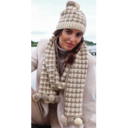 Haakpakket - Muts + sjaal - Brigitte No. 2 - Accessoires 21 (model 12 en 13)